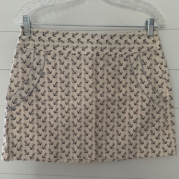J Crew Anchor Mini Skirt size 6 FREE SHIPPING - Picture 1 of 5